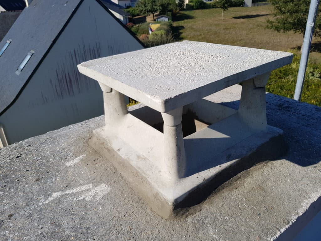 Chapeau de cheminee beton - Quimperlé, Lorient