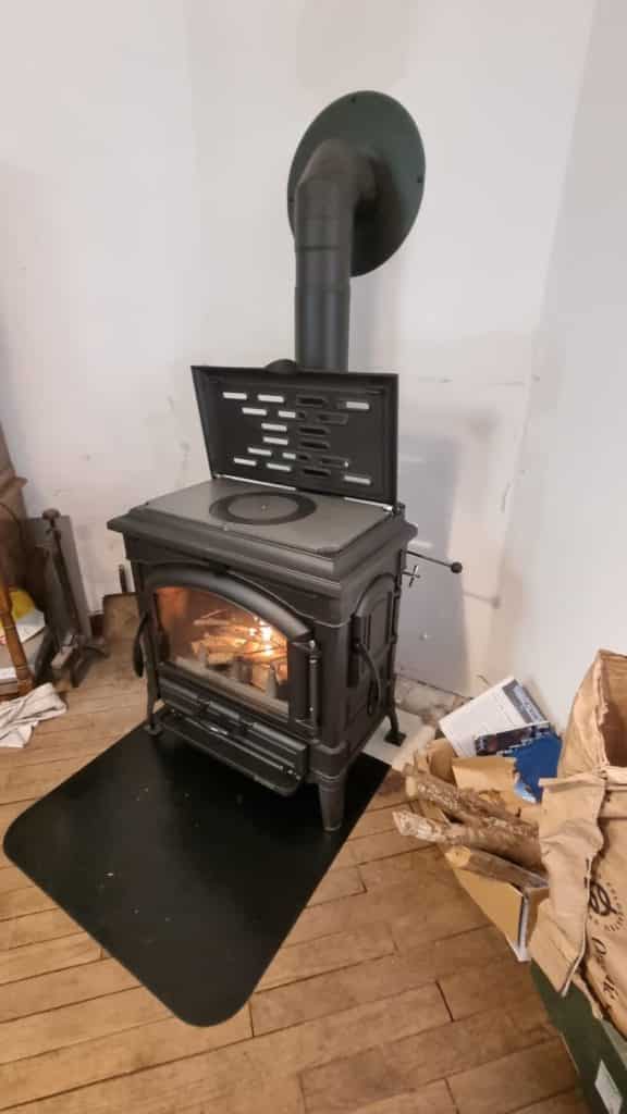 poele a bois Nordica Extraflame Isotta con cerchi Evo cuisiniere - Quimperlé, Lorient