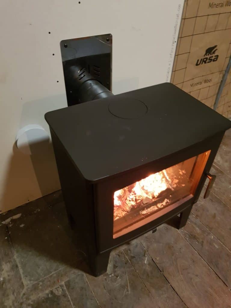 poele a bois Supra Gabin sortie arriere - Quimperlé, Lorient