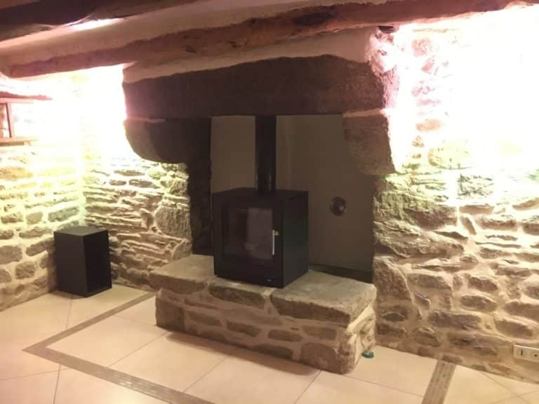 poele a bois acier grande cheminee - Quimperlé, Lorient