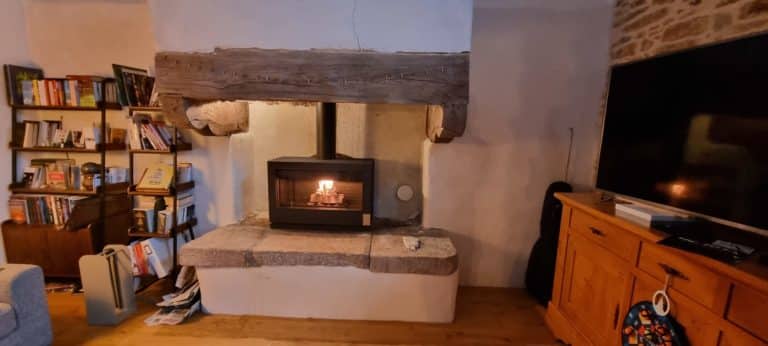 poele a bois fonte Invicta Preston grande cheminee - Quimperlé, Lorient